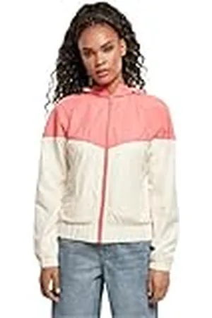 Urban classics Ladies Arrow Windbreaker Chaqueta, Palepink/White Sand, S para Mujer