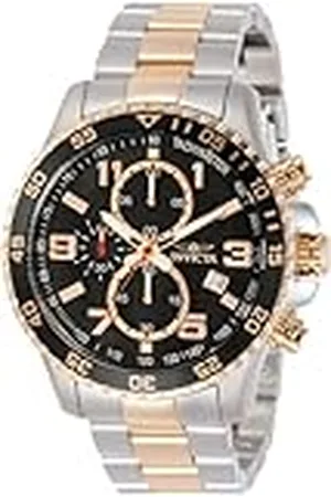 Invicta Specialty 14877 Reloj para Hombre - Impermeable - Analógico - Movimiento Cuarzo - Acero Inoxidable con Esfera Negro - 45mm