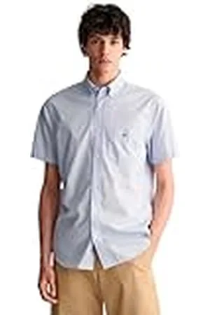 GANT Reg Poplin SS Shirt Camisa de Vestir, , 3XL para Hombre