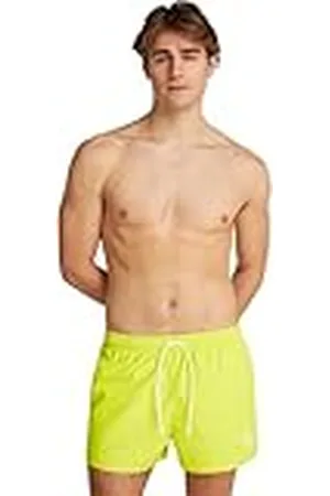 Calvin Klein Bañador Hombre Short Drawstring con cintura ajustable, Amarillo (Lemonade Yellow), XL
