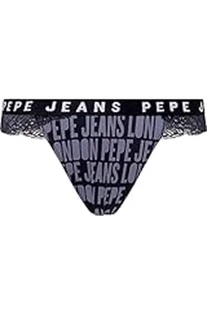 Pepe Jeans Allover Logo Thong Bikini Style Underwear, , M para Mujer