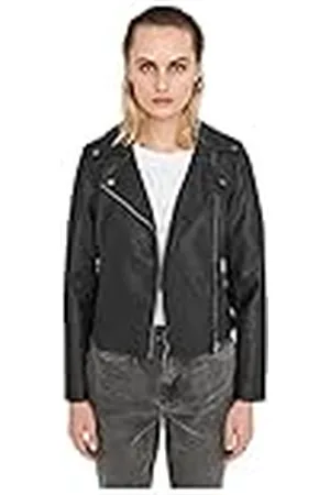 Noisy May NAME IT Nmrebel L/s PU Jacket-Noos Chaqueta, , 42 (Talla del Fabricante: Large) para Mujer