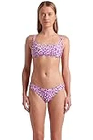 Arena Water Prints Bikini de Tirantes Mujer, Traje de Baño en Tejido Elástico Reciclado de Secado Rápido, Bikini para Playa y Piscina con Copas Extraíbles y Top con Lazos