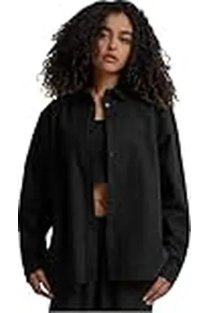 Urban classics Tb6847-ladies Linen Mixed Oversized Shirt Camisa, , XXXL Mujeres