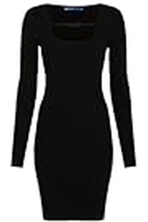 Karl Lagerfeld Para Mujer, Vestido de Punto con Logo y Manga Larga, , Talla Pequeña
