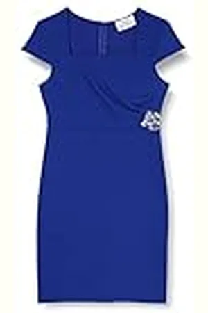 Gina Bacconi Vestido Adornado con Cuello Cuadrado cóctel, , 50 para Mujer