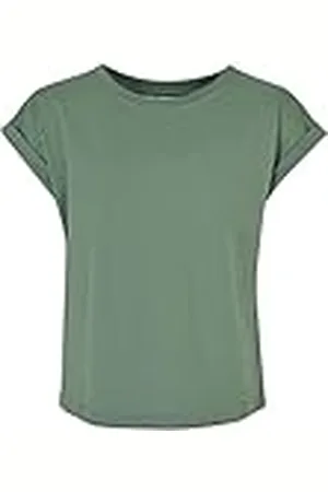 Urban classics Girls Organic Extrended Shoulder tee Camiseta, Salvia, 146 cm-152 cm para Niñas