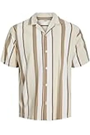 JACK & JONES Jprblapalma Resort Camiseta S/S Sn Camisa de Manga Corta, , XS para Hombre