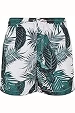 Urban classics Boys Pattern Swim Shorts Bañador para Hombre, , 110/116 para Niños