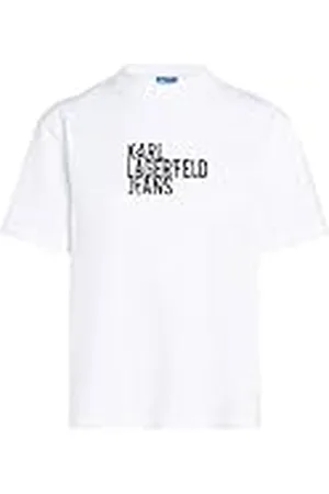 Karl Lagerfeld Para Mujer, Camiseta de Manga Corta Regular con el Logotipo, , Talla Grande