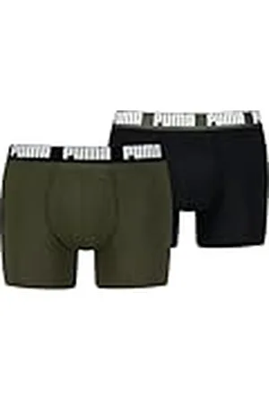 PUMA Calzoncillos Tipo bóxer para Hombre, cómodos, elásticos, Paquete de 10 Unidades, , S