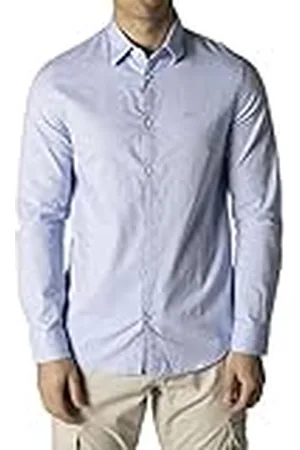 Armani Exchange Slim Fit Oxford Button Up Shirt Camiseta, , XL para Hombre