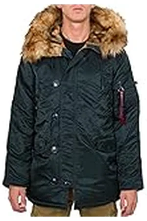 Alpha Industries N3B VF 59 Chaqueta, Verde (Dark Green-257), S para Hombre