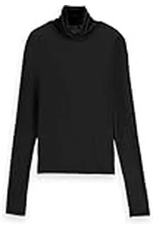 Scotch&Soda Core Roll UP Neck Long Sleeve T-Shirt Camiseta, , XL para Mujer