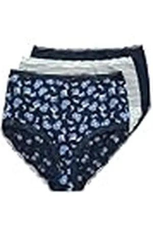 Ulla Popken Maxislips, 3er-Pack, Spitzenkanten Calzoncillos, , 48-50 Mujeres