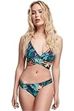 Urban classics Ladies Draped Pattern Bikini, Juego de bikini Mujer, , M