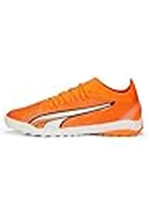 PUMA Match TT, Zapatillas de fútbol, Ultra Orange White-Blue Glimmer, 28.5 EU