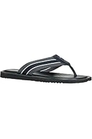 Geox U ERICE B, Sandalia Deslizante Hombre, Navy/Dark Grey, 40 EU