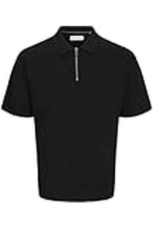 JACK & JONES Knit Zip Jjtroy-Polo de Punto con Cremallera, , L para Hombre