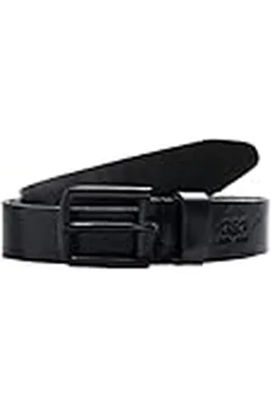 JACK & JONES JacLee Leather Belt Noos Cinturón, Black, 85 para Hombre