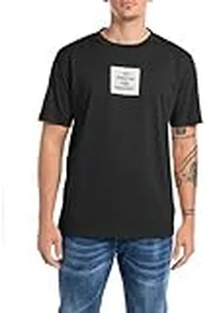 Replay M6934 Camiseta, 098 Negro, XXL Hombres