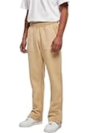 Urban classics Heavy Terry Garment Dye Slit Sweatpants Pantalones, , XXL para Hombre