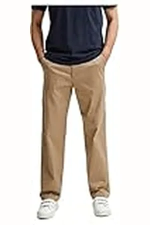 SELECTED SELECTED HOMME Slhloose-Salford 220 Flex Pants W Noos Pantalones, Chinchilla, 33W x 34L para Hombre
