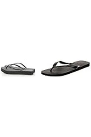 Havaianas Slim Flatform, Chanclas Mujer, Black, 41/42 EU Slim, Chanclas Mujer, Negro (Black/Dark Night), 41/42 EU