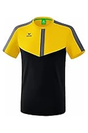 Erima Camiseta unisex para niños Squad, Unisex niños, Camiseta, 1082027, amarillo/negro/gris, 128