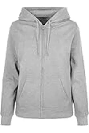 Build Your Brand Sudadera básica con Cremallera para Mujer Capucha, , 5XL