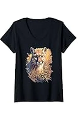 Cougar Mujer Camiseta Cuello V