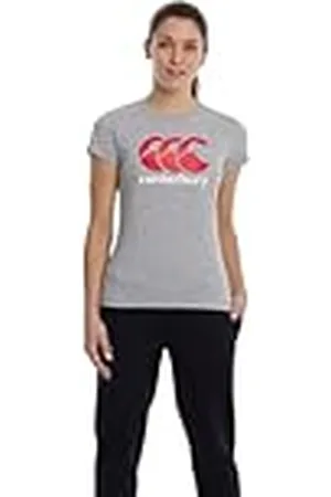Canterbury CCC Logo T-Shirt | Comfortable Regular Fit | Cotton Blend Camiseta, Mujer, , 36