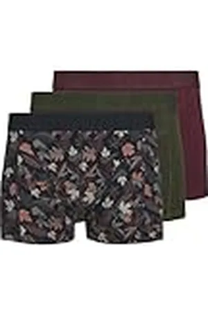 JACK & JONES Jaccollin Trunks 3 Pack Bóxer, Night Sky/Pack: Vineyard Wine-Forest Night, XL para Hombre