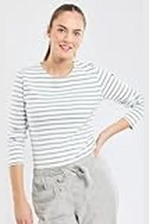 Armor.lux Marinière Lesconil Col Bateau en Coton Épais Femme Suéter, , 5XL para Mujer