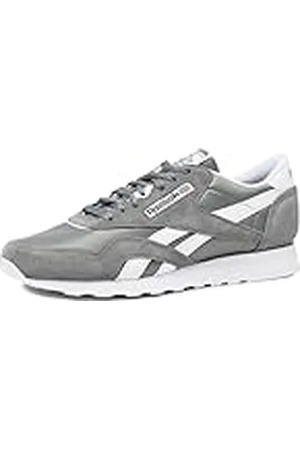 Reebok Royal Nylon, Zapatillas Hombre, Gris Puro y Blanco, 43 EU
