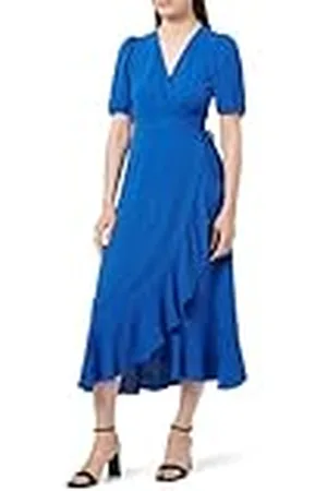 ONLY Onlmette SS Wrap Midi Dress Wvn Vestido, , M para Mujer