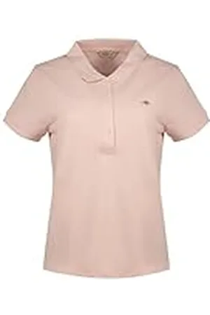 GANT Cap Sleeve Gorra Slim Sheild con Mangas Piqué Polo, Color Rosa, XXXXL para Mujer