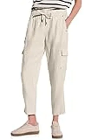 Street one A378741 Pantalones de Lino con Aspecto Cargo, , 44W / 28L Mujeres