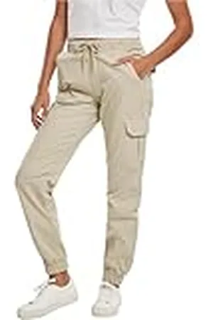 Urban classics Ladies High Waist Cargo Jogging Pants Pantalones, , XXL para Mujer