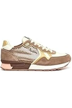 Pepe Jeans Brit Sequins W, Zapatillas para Mujer, Marrón (Sand Beige), 8