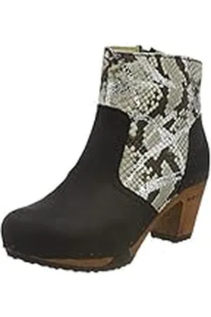 Woody Tanja, Botas Cortas al Tobillo Mujer, Negro/Metal, 40.5 EU