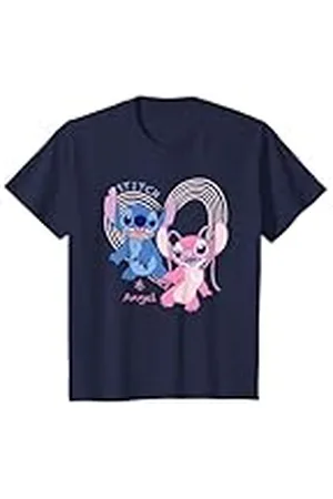 Disney Niños Lilo & Stitch Angel Heart Camiseta