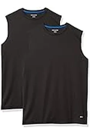 Amazon Camiseta Técnica sin Mangas, Musculación, Rendimiento Deportivo Hombre, Pack de 2, , M