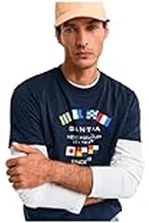 GANT Graphic SS T-Shirt Camiseta, , XXXXL Hombres