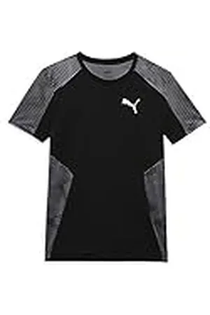 PUMA Hyperwave AOP tee B Camisa, Niños, Negro Black, 128
