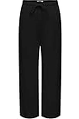 ONLY Onlsiesta MW Pull-up Linen Bl Pnt Noos Pantalón Básico De Corte Recto De Cintura Media, , XXS/32L Mujeres