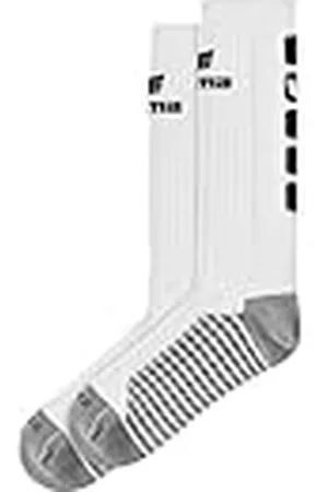 Erima 2181923 Calcetines, Unisex niños, Blanco/Negro, 31-34