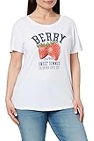 Key Largo KEYLARGO WT Berry Round Camiseta, Blanco (1000), M Mujeres