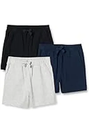 Amazon Pantalones cortos de algodón Niño, Pack de 3, , 2 años