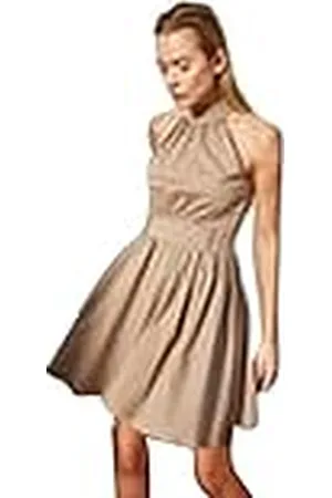 Trendyol Women Design Mini Skater Regular fit Woven Dress, Vestido Mujer,